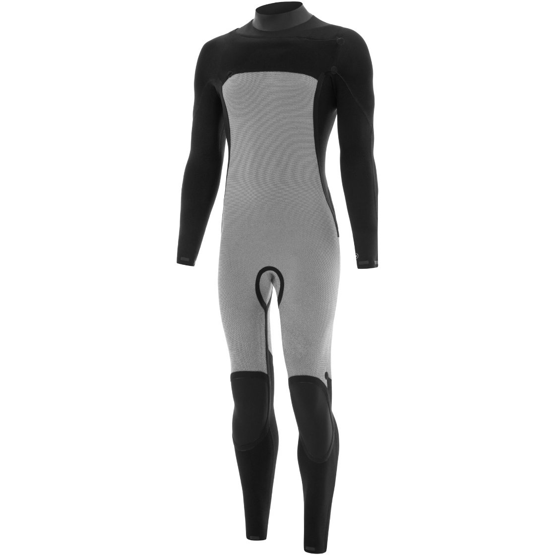 2025 Nyord Mens Solu Yulex 3/2mm Chest Zip Wetsuit SOLM32001 - Black